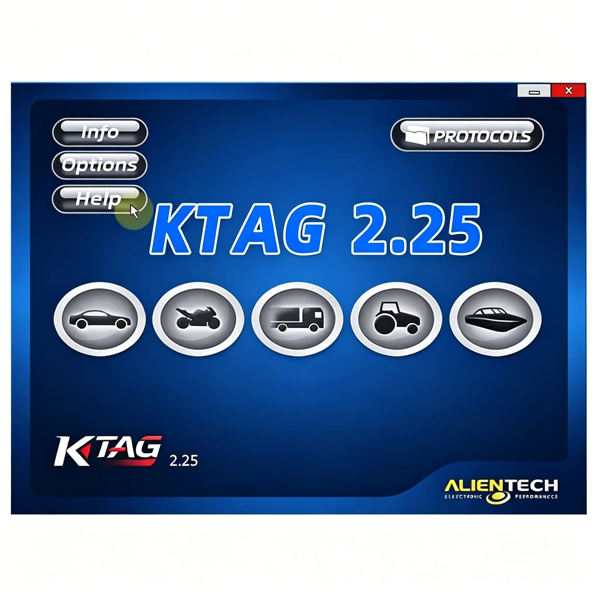 

KTAG 2.25 ECU chip programming tool repair software ktag 2.25 Diagnostic tools tuning auto ecu cars trucks 2024 new vci Program