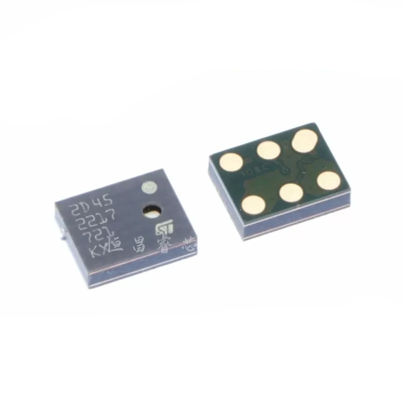 5PCS MP45DT02 MP45DT02TR silkscreen 2D45 new original 6HLGA digital microphone chip