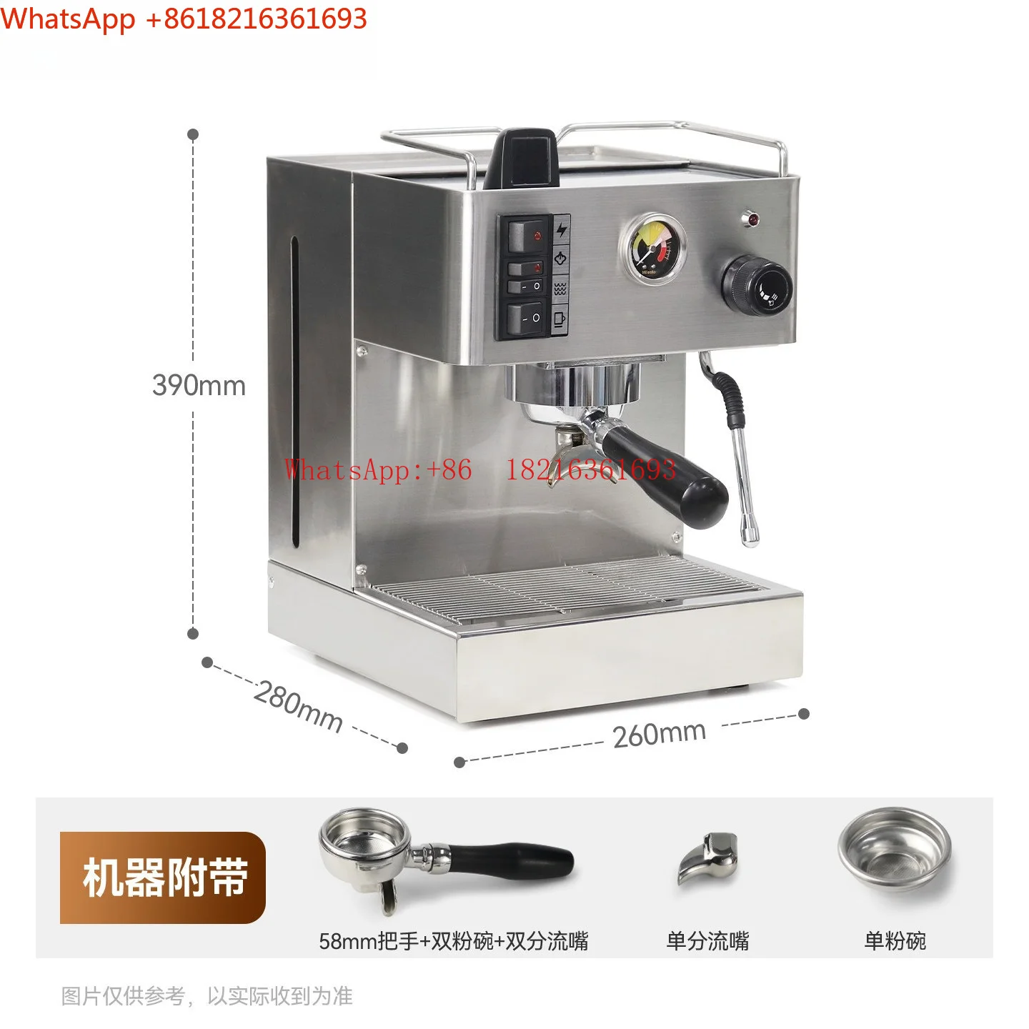 Limited Offer NEW EM-18 Elegant Third Generation Classic Household Italian Semi-automatic Coffee Machine Single Boiler