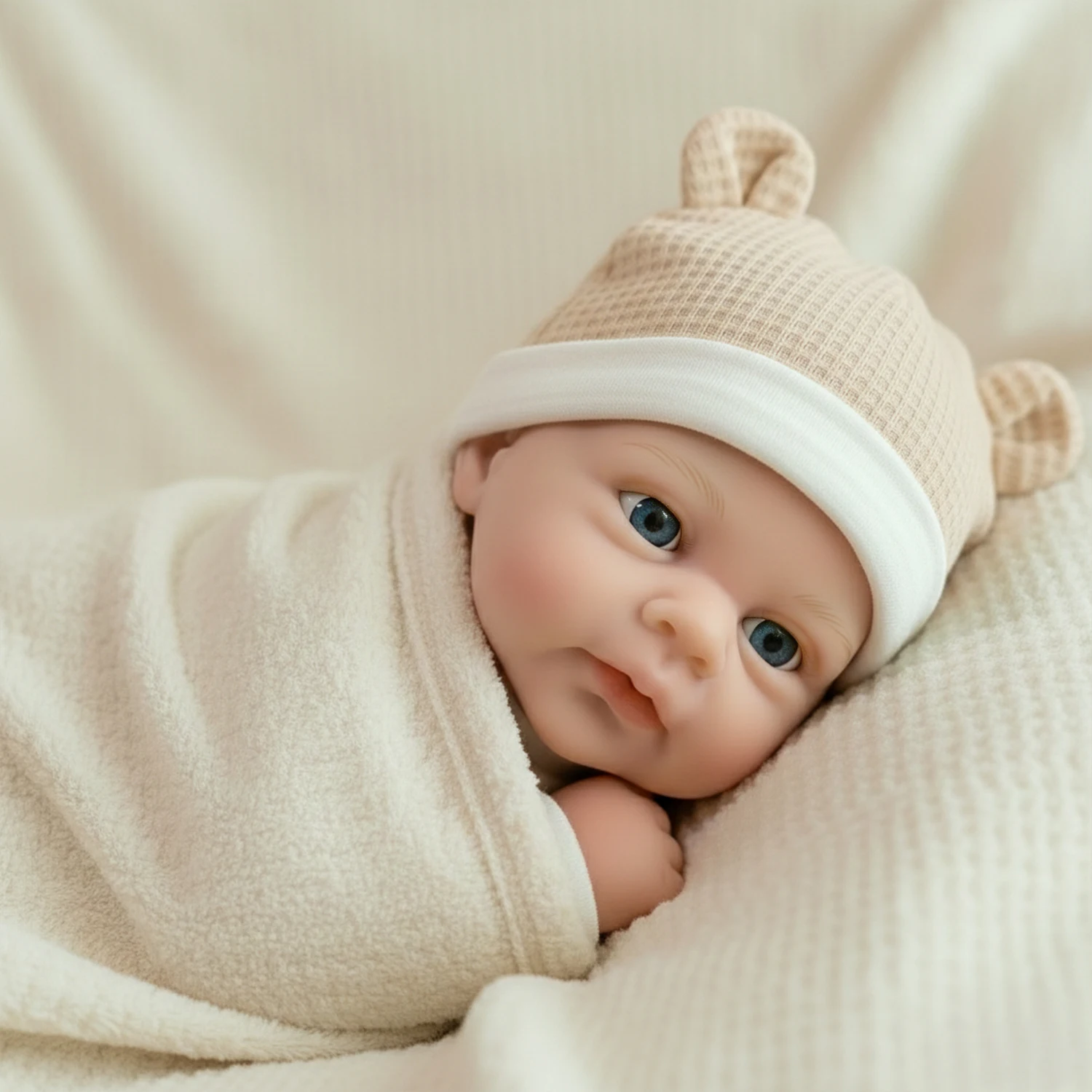 

12inch Elijah Solid Silicone Reborn Baby Doll Elastic Stretchable NPK Collectible Art Doll for Home Decor