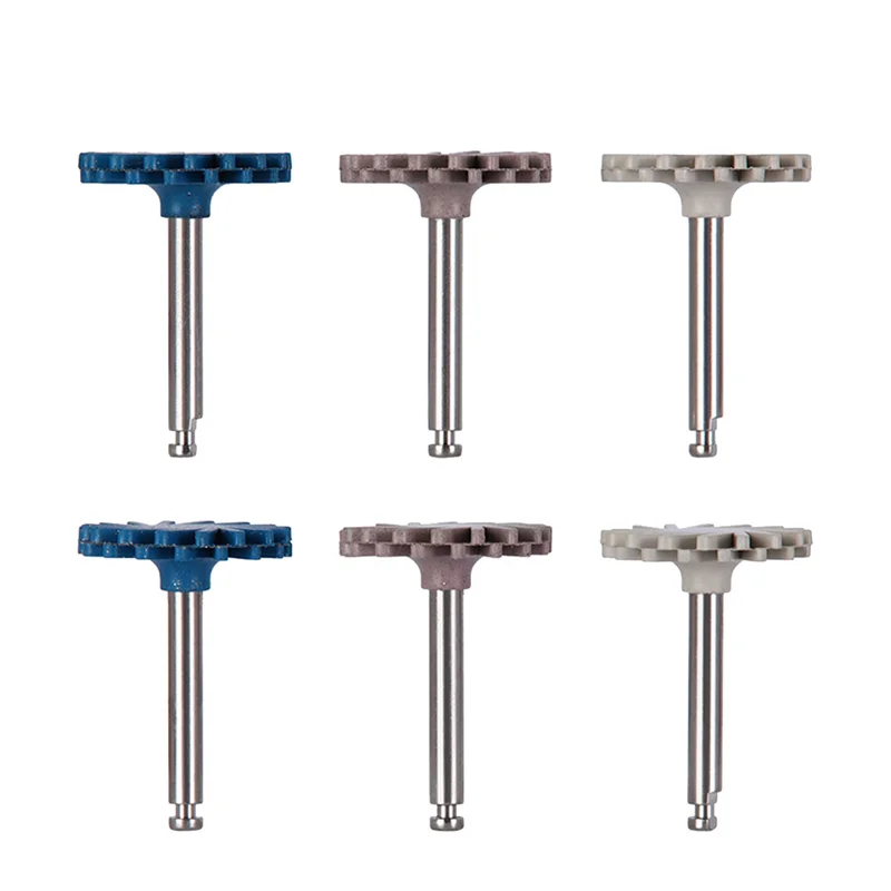 

A98E-6 шт./компл. резиновый полировщик композитная смола полировка алмазная система RA набор дисков 14 мм колеса спиральные гибкие боры инструменты