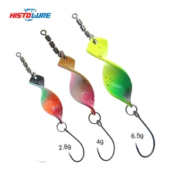 1pcs Twisted Trout Fishing Spoon Lures 2.8g 4g 6.5g  Jigging Baits Spoon Metal jig  Artificial Spinner Hard Trout  Baits