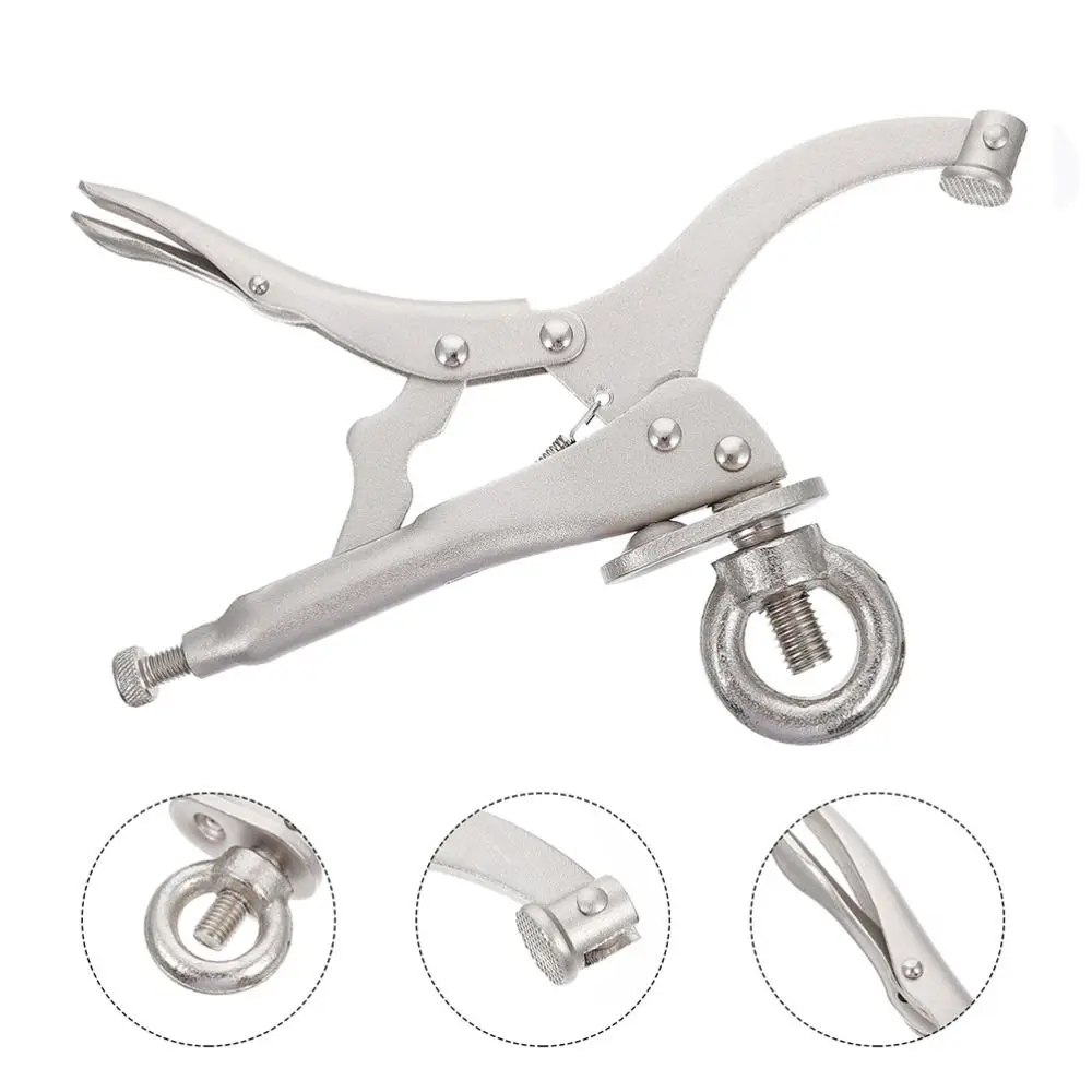 

9 Inch Drill Press Clamp with Lock and Release Lever Durable Drill Press Accessories for Locking Multipurpose Carbon Steel