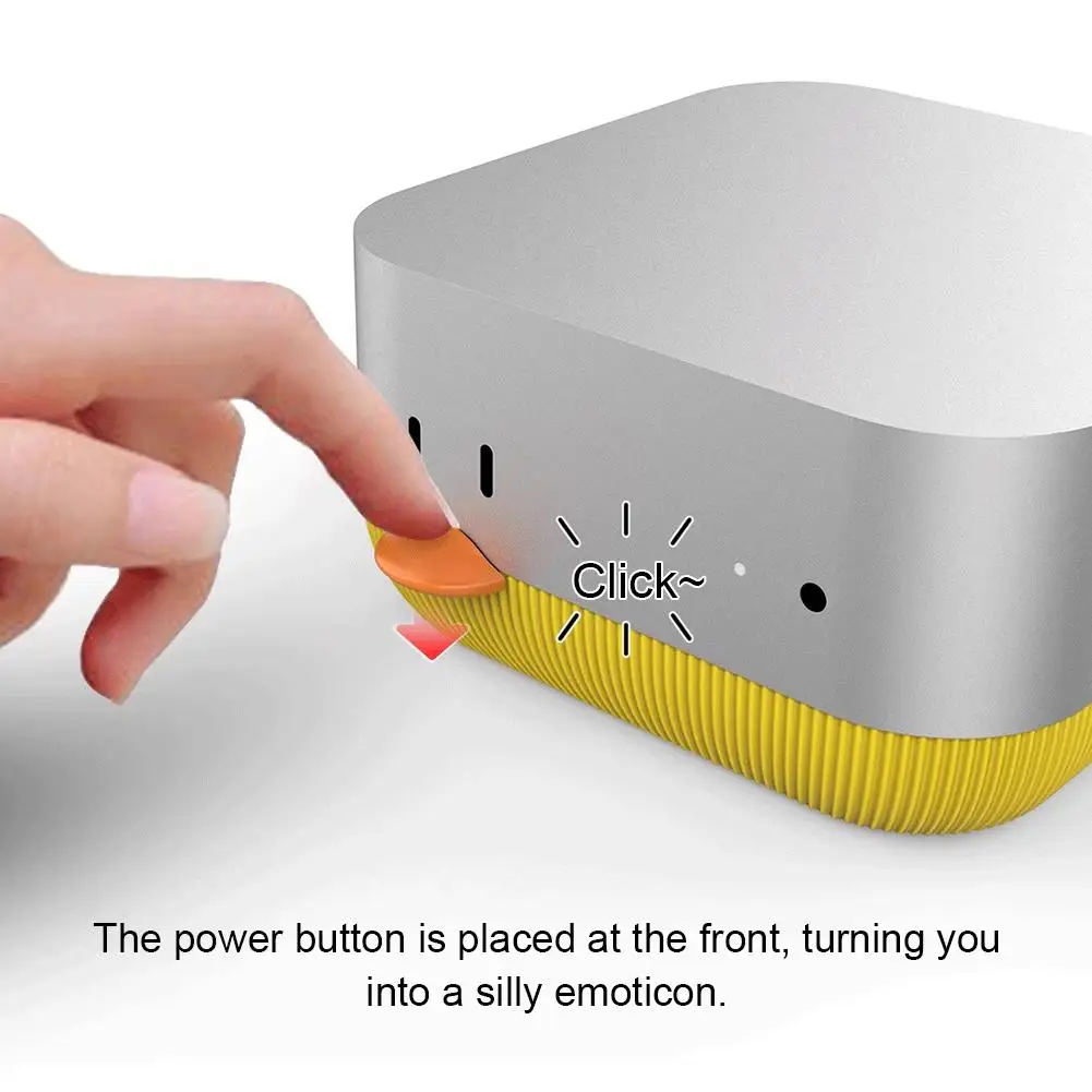 For Macmini M4 Base Stand 3D Printed Power Key Front Creative Cute Peripherals For Macmini M4 Dock Base Heat Dissipation Bracket