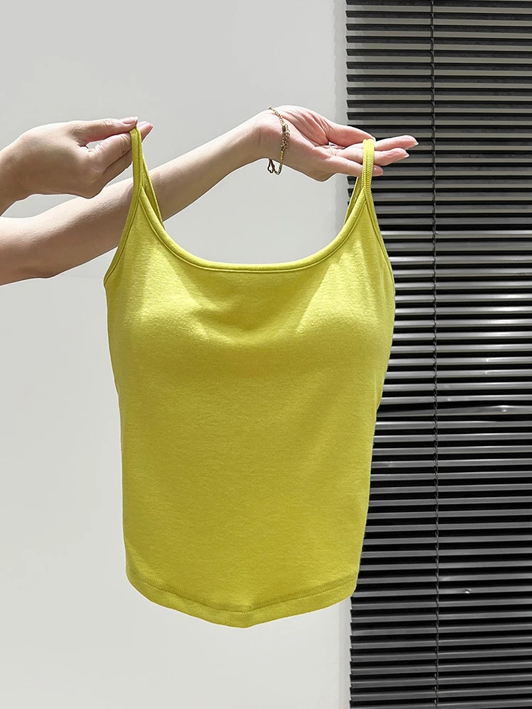 Koszulka damska Spicy Girl Sle Cross Ba Strap Vest, kolekcja jesień 2025, bielizna z wkładkami, jednoczęściowy top Svel.