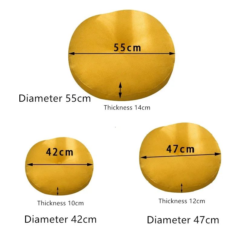 Zielona Duża Okrągła Poduszka Podłogowa Lniana Do Medytacji Jogi Gruba Mata Tatami Poduszki Dziecięce Mata Puf Gruby Poduszka Na Krzesło Balkonowa Poduszka 방석