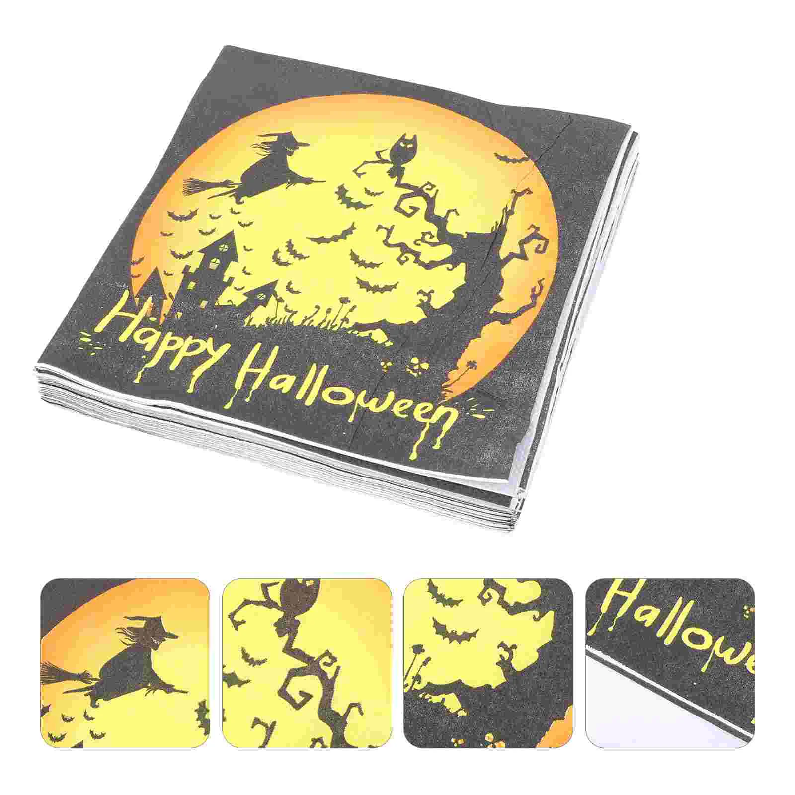 

Bulk Paper Towels Cocktail Napkins Halloween Party Supplies Drinks Dinner Tissue