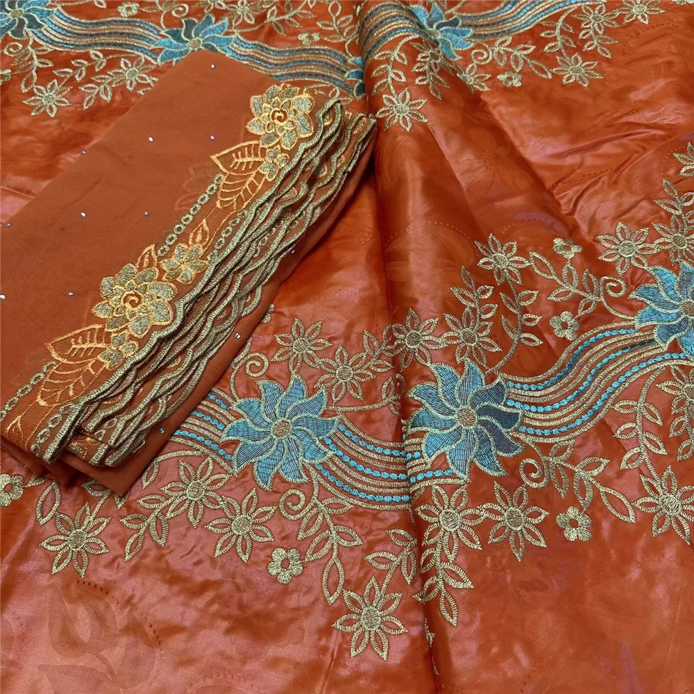 

Hot Sales 5+2 Yards African Bazin Riche Brode Fabric Latest Fashion 100% Cotton Basin Lace Fabric For Wedding Party 16A96