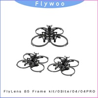 85mm 2 Inch FPV Frame, FLYWOO FlyLens Lightweight Carbon Fiber Kit Compatible with O3 O4 PRO for Cinematic Drone Build