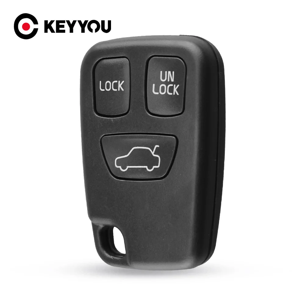 KEYYOU Uncut Klinge 3 Tasten Fernbedienung Auto Schlüssel Fall Shell Ersatz Für VOLVO S40 S60 S70 S80 S90 V40 V70 v90 XC70 XC90