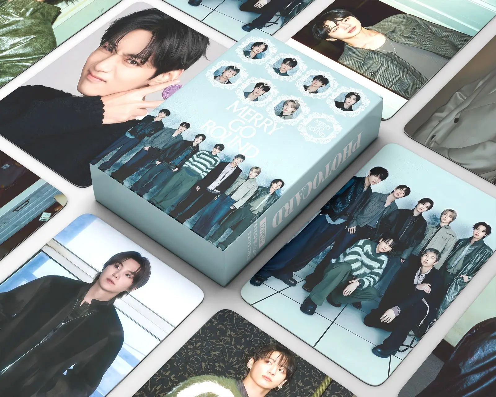 127pcs Album MerryGoRound Lomo Cards HD Printd Photocards Fans Gift Photo Cards Fans Collection Printed Cards