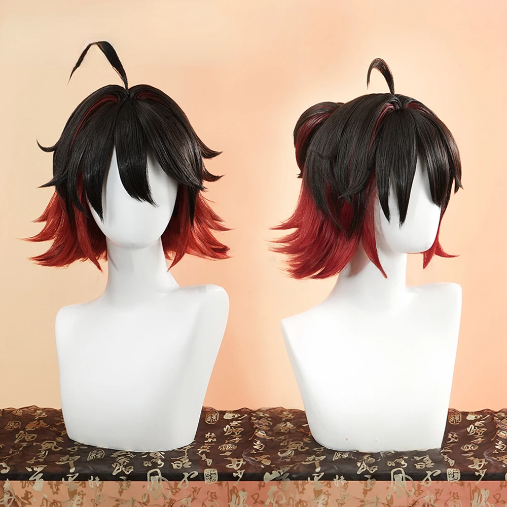 Genshin Impact-Peluca de pelo sintético resistente al calor para Cosplay, accesorio para videojuegos