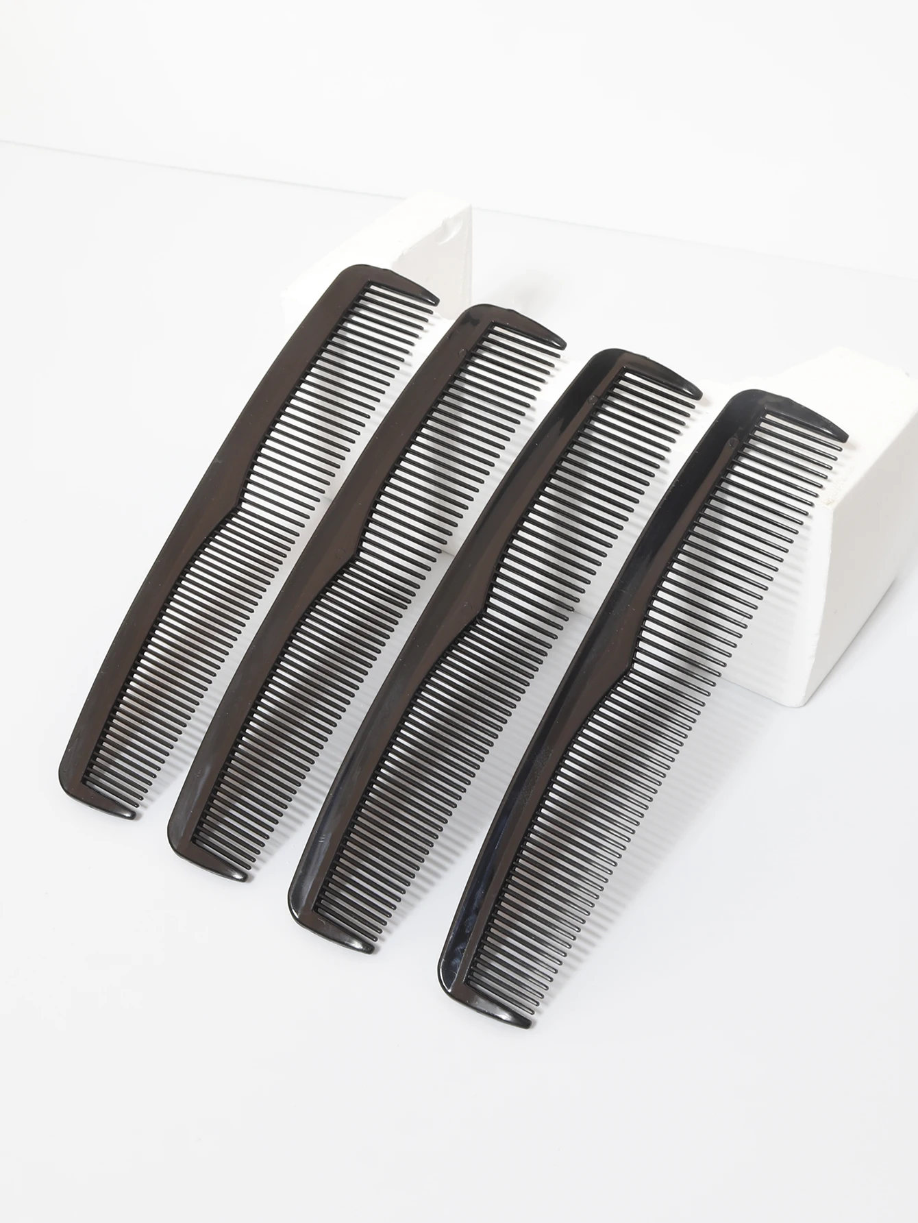 4 Stück Mini tragbare antistatische doppelseitige dicht gezahnte Haarkämme aus Kunststoff, Styling-Werkzeuge für Haaraccessoires – Detail 4