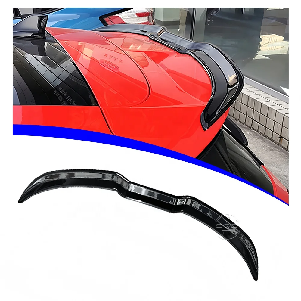 

High-Quality Car Rear Roof Wing Spoiler ABS Plastic Glossy Black Rear Trunk Spoilers For Ford Focus ST-line MK4 2019+