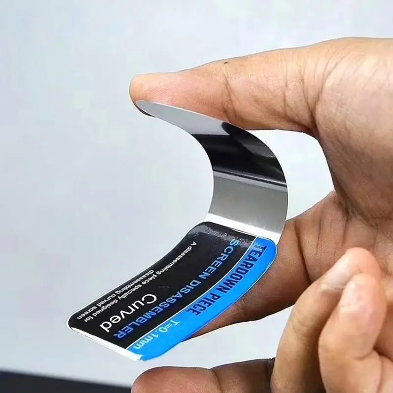 Curved LCD Screen Opening Hand Tools, Mobile Phone Pry Tools, Screen Opener, Telefone Desmontar, Cartão de aço