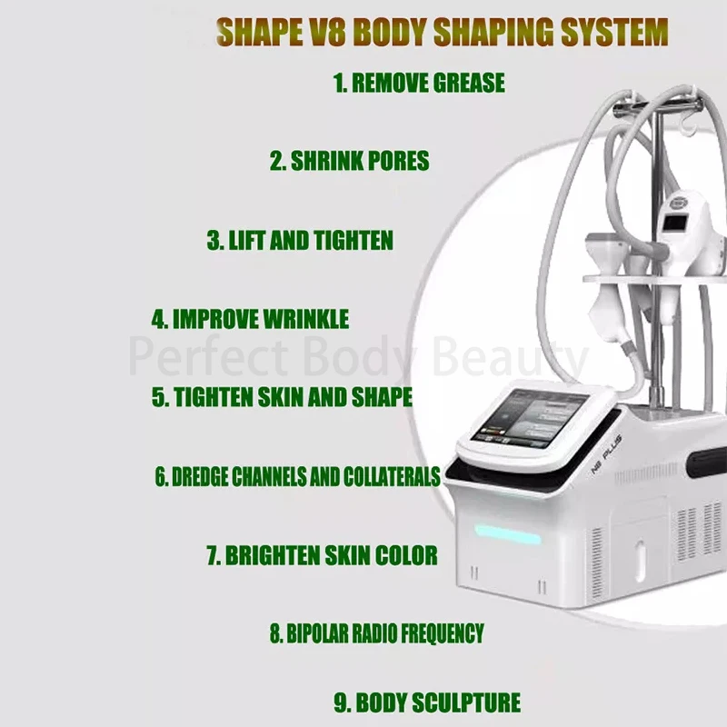 Multi-functional rotating 360 degree+cavitation+ vacuum roller R handle body slimming led therapy vacuum Rhandle for weight loss