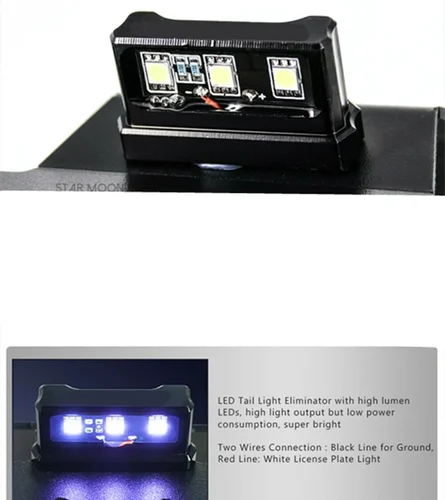 Imagen 2 del producto Para hayabusa gsx1300r 2008-2020 motocicleta LED guardabarros eliminador soporte para matrícula adaptadores de señal de giro