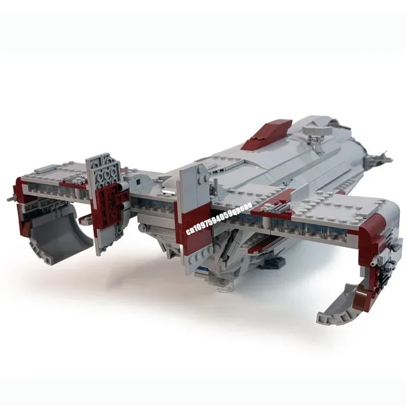 Nieuwe 1311 Stuks Beroemde Star Battle Movie Moc Polan 717 Transport Spacefighter Model Creatieve Ideeën Kind Speelgoed Geschenken Custom puzzel