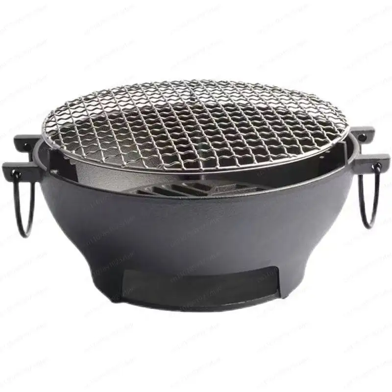 Cast iron carbon stove thickened inner liner for home old-fashioned small charcoal stove home winter barbecue charcoal hot