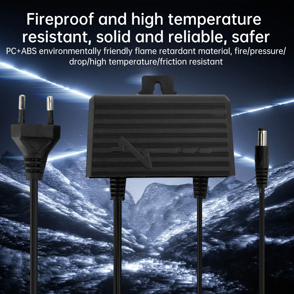 AC 100-240V to 12V 2A AC DC Charger Adapter EU US Plug 24W Switching Power Supply Monitor Camera Power Adapter