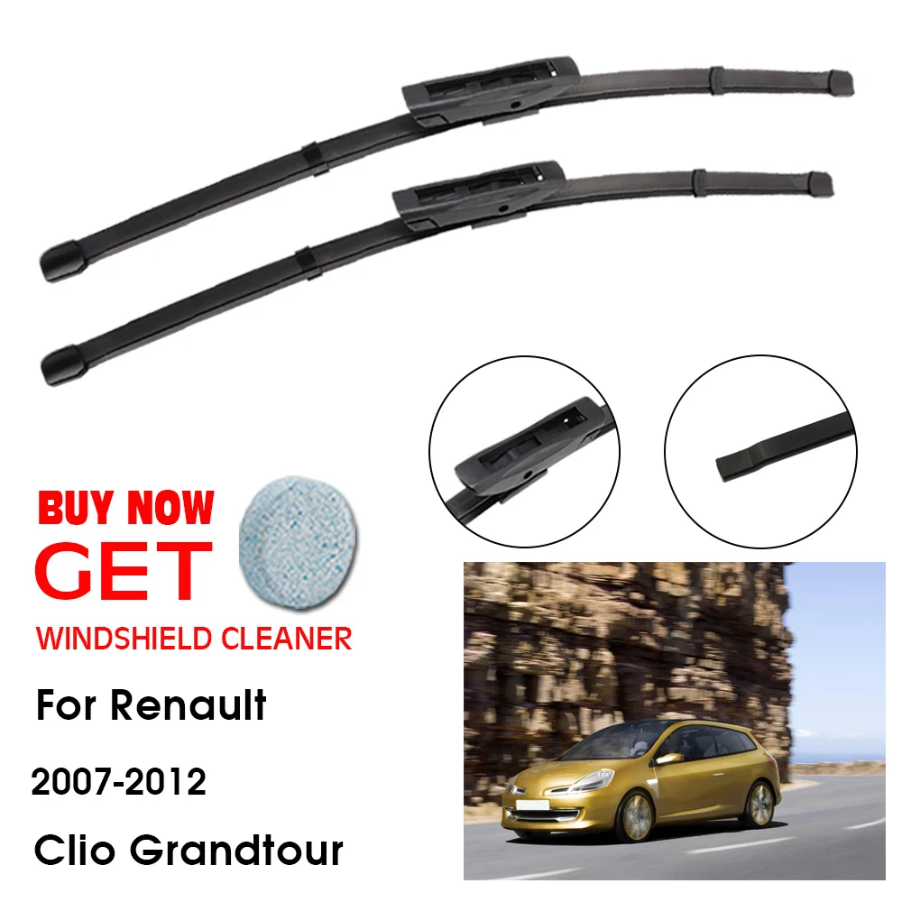 

Car Wiper Blade For Renault Clio Grandtour 24"+16" 2007-2012 Front Window Washer Windscreen Windshield Wipers Blades Accessories