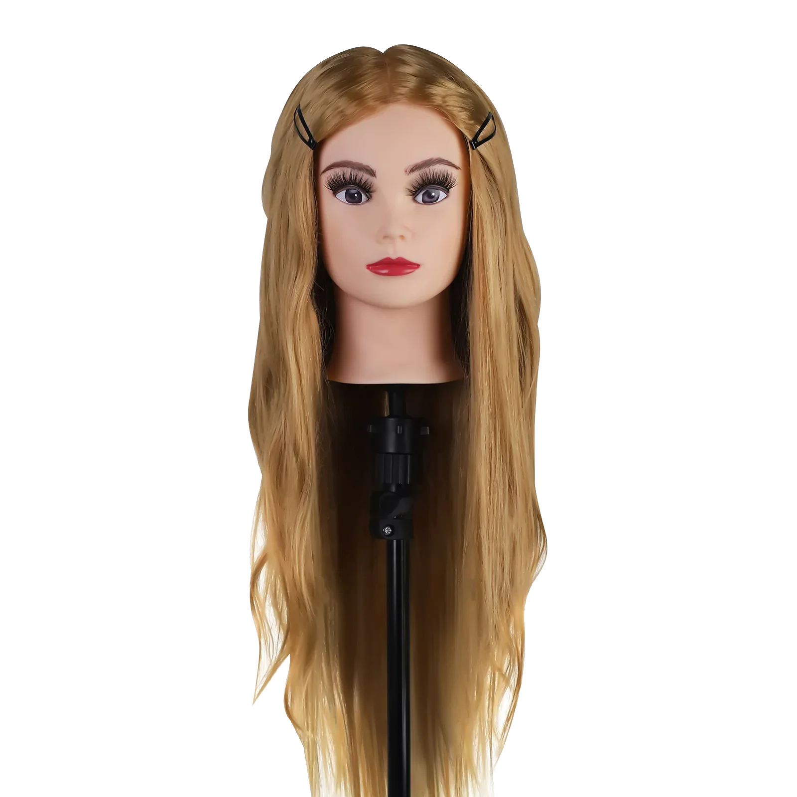 26 pollici 28 pollici Make up Practice Face Training Head Doll Mannequin Head capelli veri 80% Styling Braiding Set 130CM 120CM treppiede