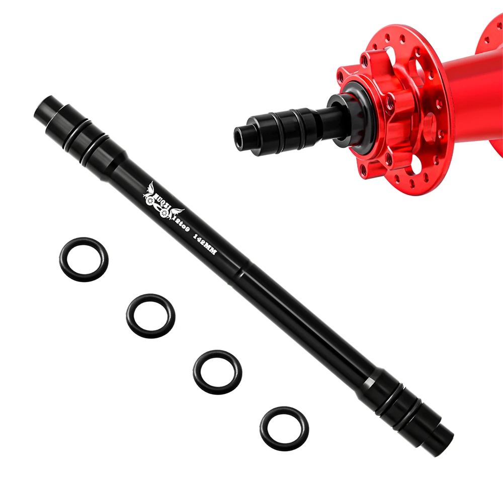 MUQZI Steckachse-Adapter 12 bis 9 mm 110 135 142 148 mm 15 bis 9 100 mm Steckachse auf Schnellspanner für MTB-Rennrad vorne und hinten
