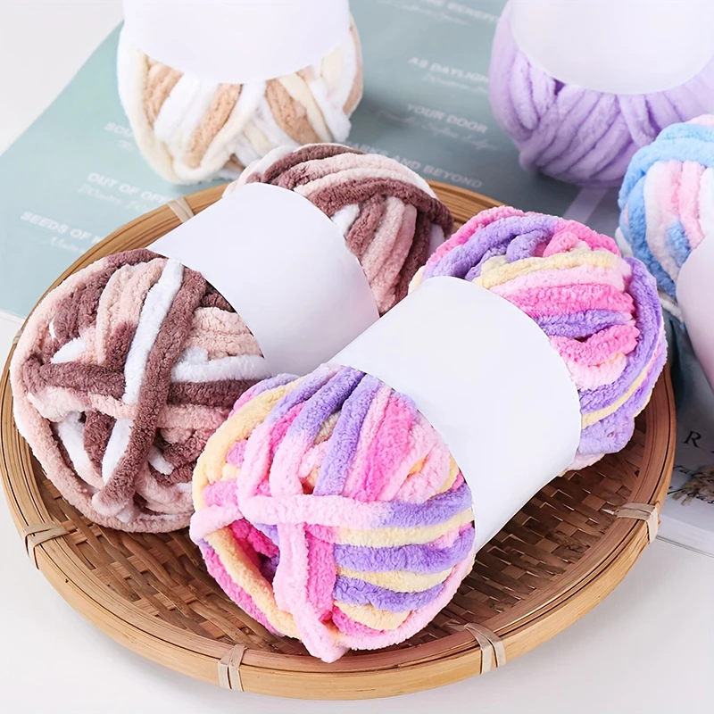 50g/Roll Ice Stripe Thread Thick Wool Making Diy Stick Needle Thread Coarse Bar Arctic Velvet Yarn Scarf Sandal Sweater Material