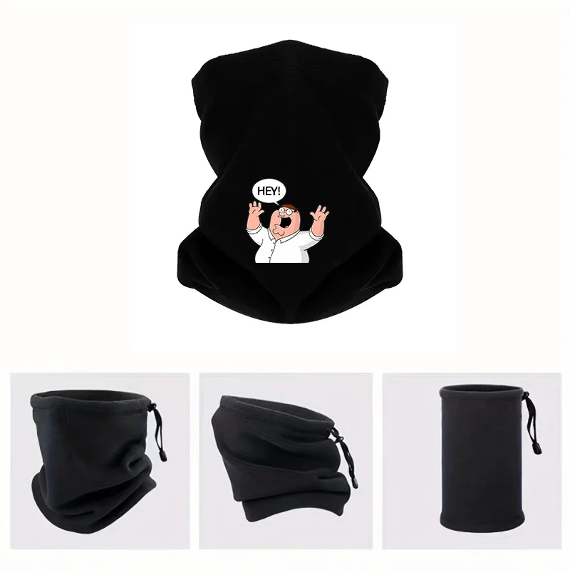 Peter Griffin waving speech bubble Hey Men Windproof Scarf Mask Neck Gaiter Hat Women cap Headgear Outdoor Keep Warm Winter Mult