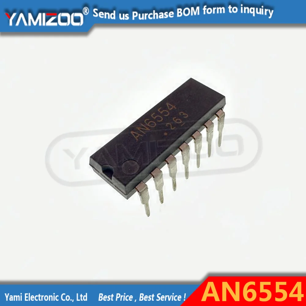 1pcs AN6554 Quadruple Operational Amplifiers DIP14 New Original