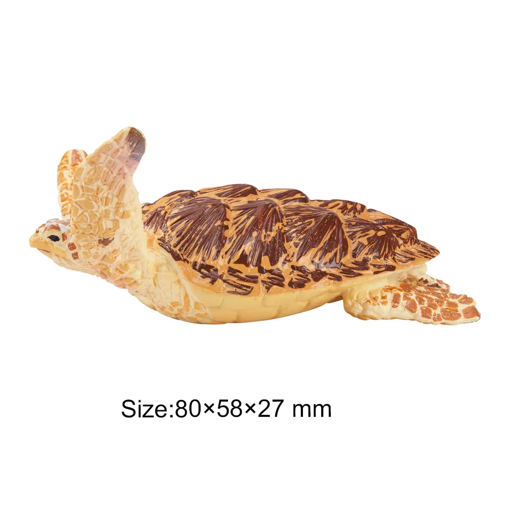 Toymany Simulation natation Hawksbill tortue de mer océan modèle Animal jouet Mini figurines poupées Figurines d'action jouets enfants cadeau