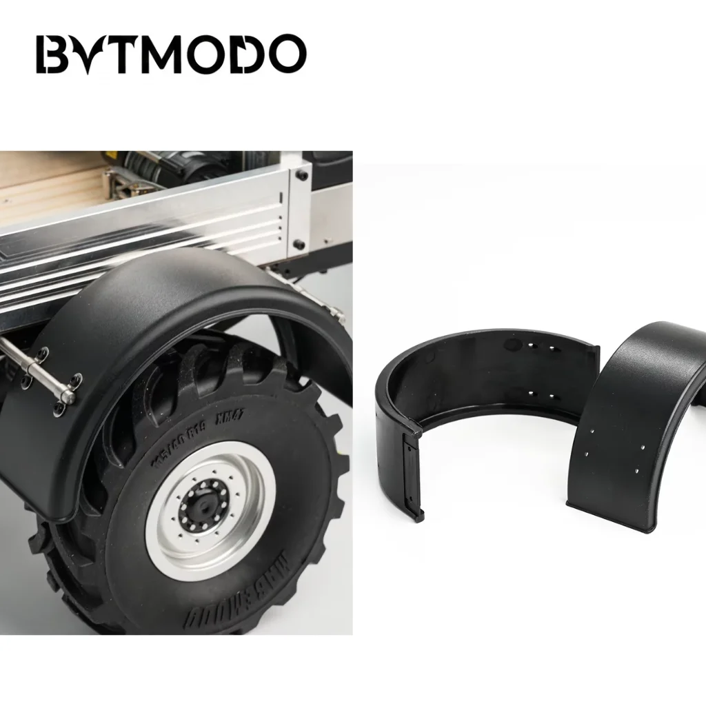 Front Single-Axle Wheel Fender Mudguard for 1/14 Tamiya RC Tractor SCANIA 770S Dump Truck VOLVO BENZ Arocs MAN TGX DIY Upgrade