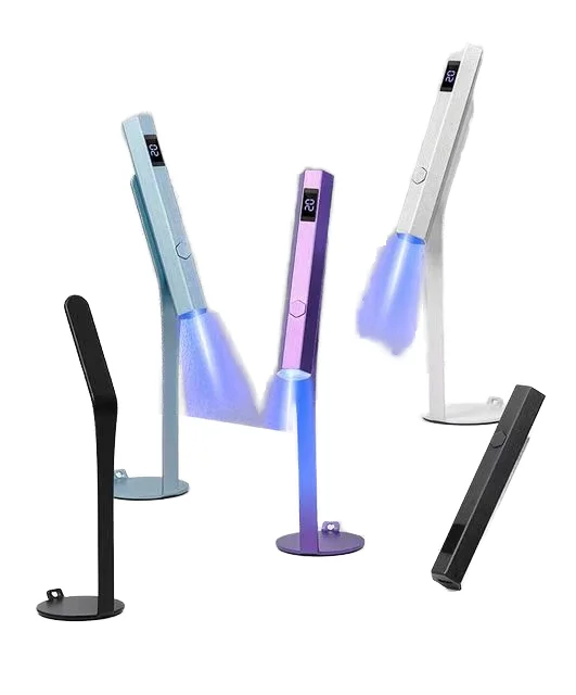 휴대용 3W UV LED 네일 램프 충전식 USB 빠른 경화 젤 폴리쉬 건조기 자석 스탠드 미니 핸드헬드 매니큐어 네일 아트 홈