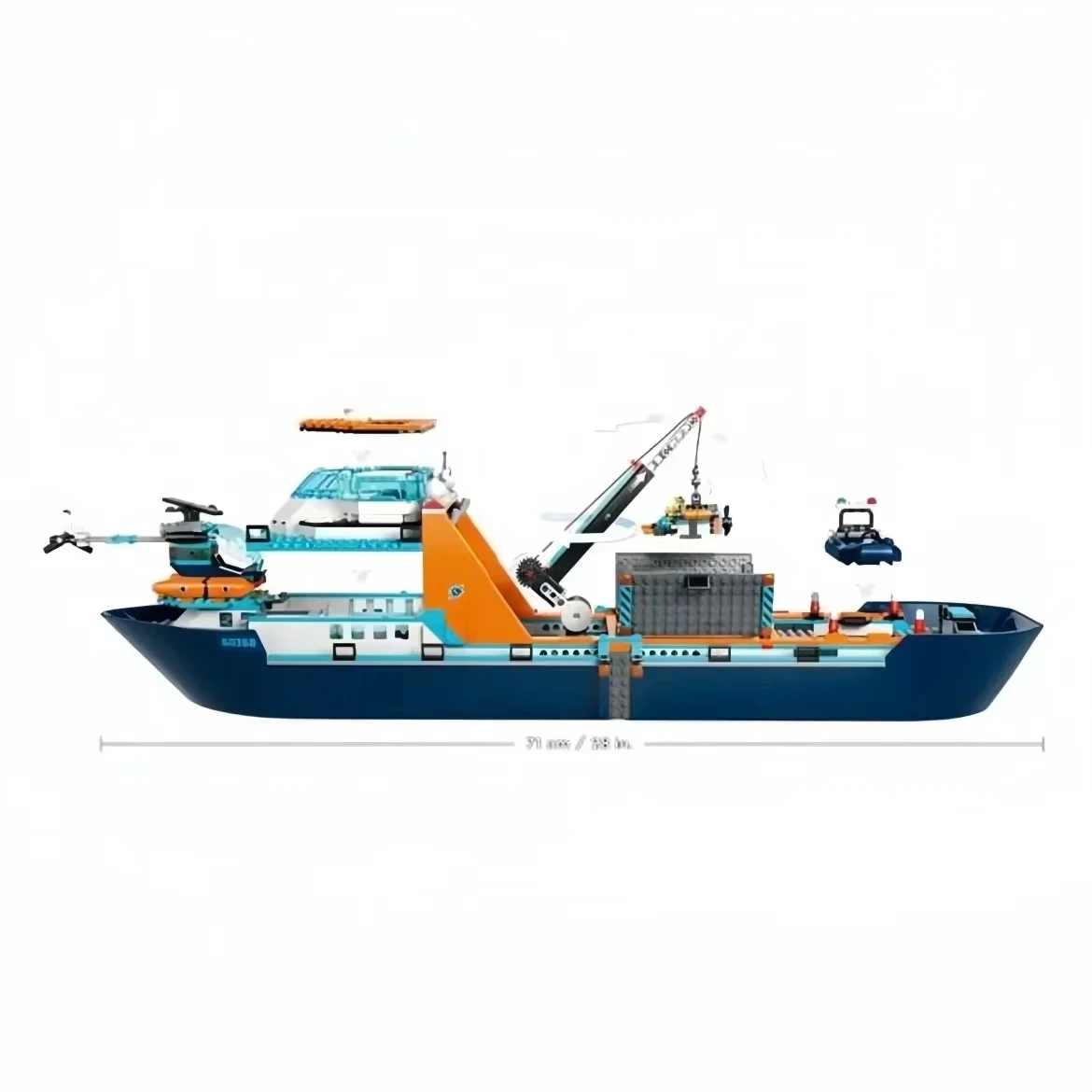 

New product City Ocean 60368 Series Adventure Big Ship Building Block Toy Model Children's Favorite Gift 815PCS