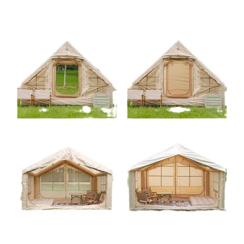 Outdoor camping tent, thickened roof automatically inflatable for 3-4 people