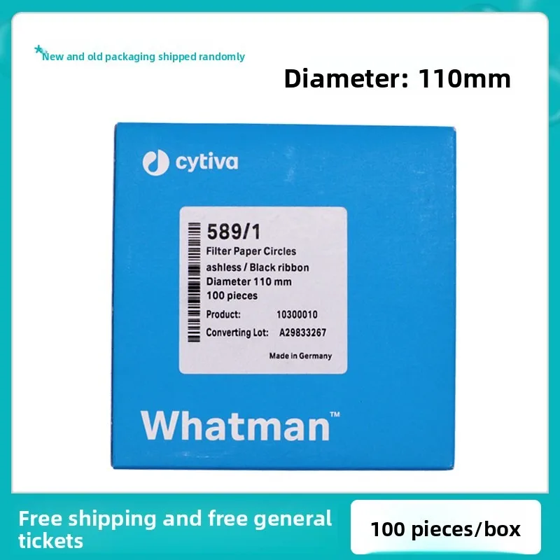 Whatman Grade 589/1 Ashless Quantitative Filter Paper 10300010‑10300012, 12‑25μm Very‑Fast‑Flow Circular Lab Filter Paper