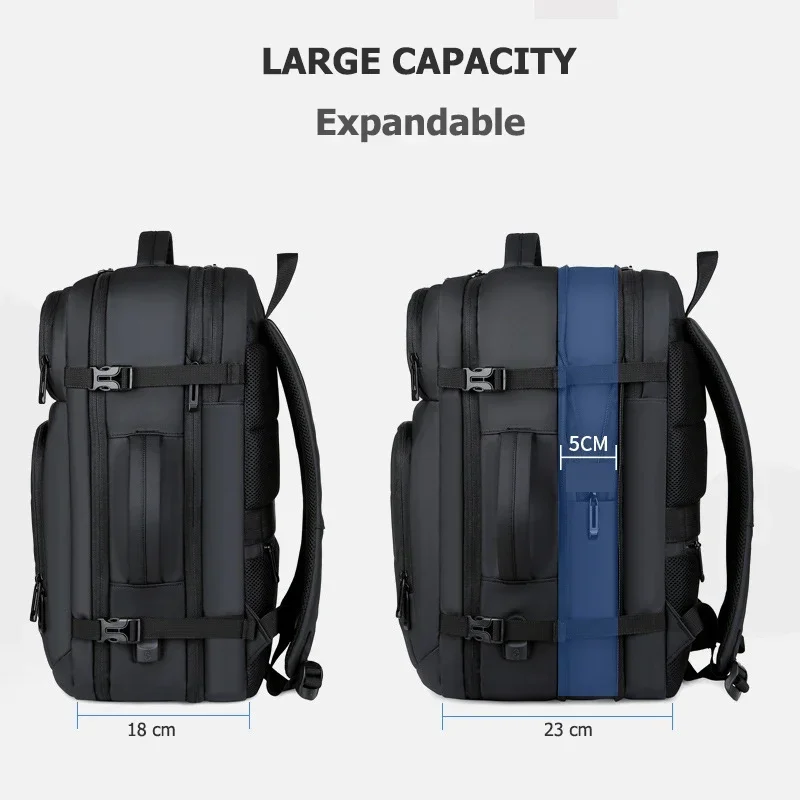 17.3 inch laptop Backpack Large Capacity Travel Backpack For Men Expandable USB Charging Waterproof  Business Handbag Schoolbag