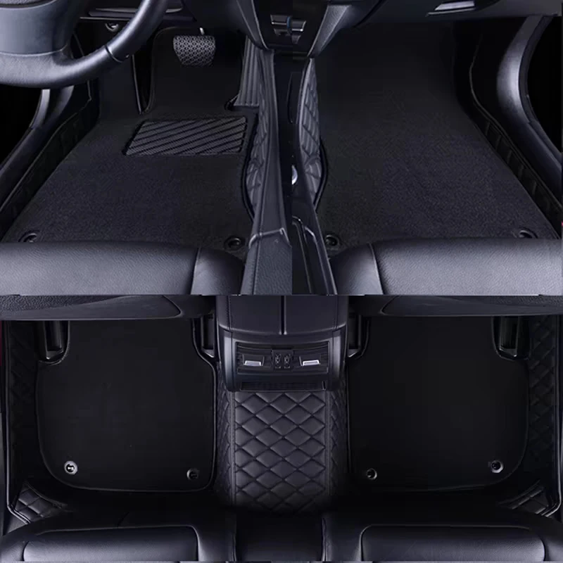 Custom Double Layered Car floor Mats Fit For Seat Leon Sportstourer 2021 2022 2023 2024 2025 2026 Auto Foot Carpet