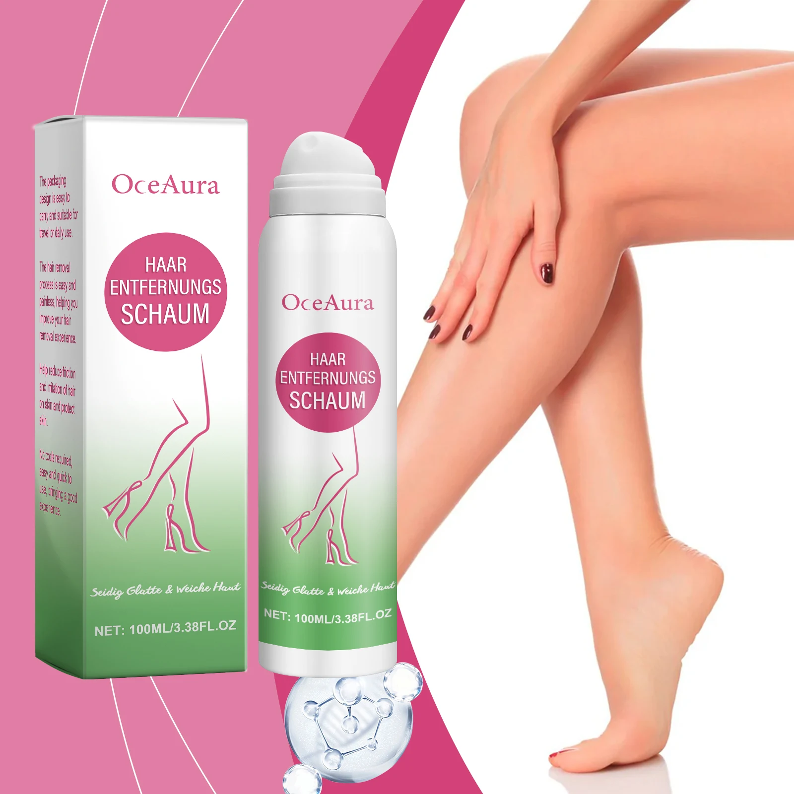 

Спрей для удаления волос - мягкое средство для удаления волос, не вызывающее раздражения, подходит для волос на подмышках, ногах и руках, спрей для глубокого очищения.