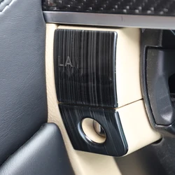 LHD Car Interior Styling Stainless Driver Side Storage Box Lock Protective Cover For Toyota Land Cruiser 200 Accessories