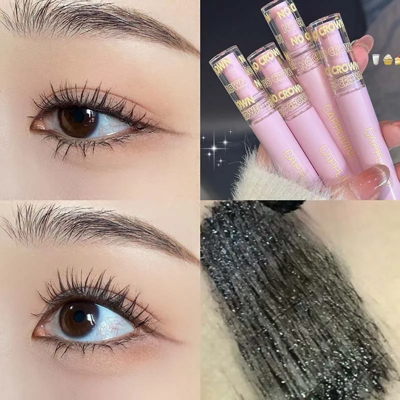 Zijdevezel Mascara Lash 3D Zwarte Mascara Waterproof Niet-vlekkende Wimperverlenging Dikke Curling Verlenging Wimpers Cosmetische