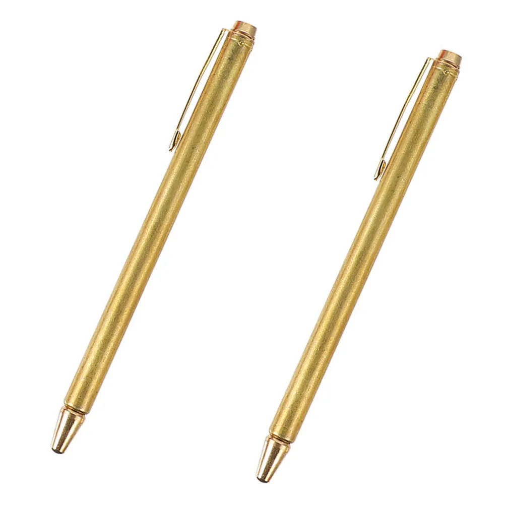 

2Pcs Retractable Copper Dowsing Rods Portable Pen Shape Flexible Divining L Rods for Water Vein Lost Object Locating Research
