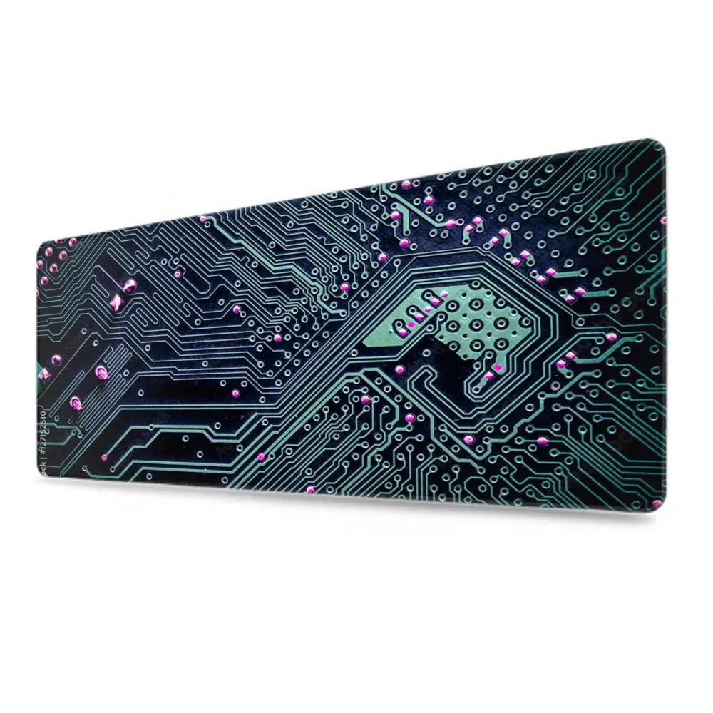 Inside Motherboard Circuit Board Mouse Pad Gamer Mousepad Baby Bear Mouse Pad Large Mat Natural Rubber Desk Rug PC Desk Mats