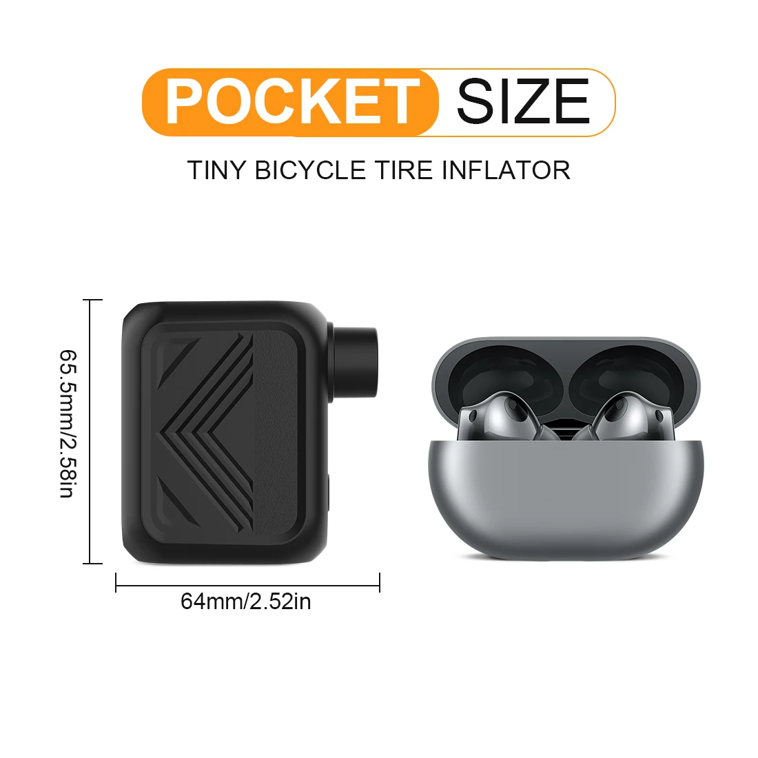 Mini Pocket SE Portable Electric Pump For Bicycle Cordless Tire Presta Schrader Valve Bike Accessories，Travel bag, U1