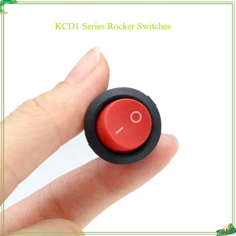 1/5/10pcs KCD1 Round Rocker Switch 2/3Pin ON-OFF-ON 2/3 Position 6A/250VAC 10A/125VAC SPST 23mm LED Car Push Button Switches