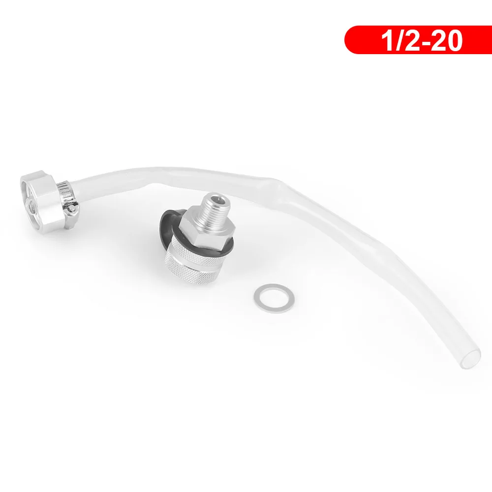 For New Non-Magnetic Quick Rotary Oil Drain Valve Silver Leak Proof Rust Compact Aluminum Oil Drain Hose Attachment