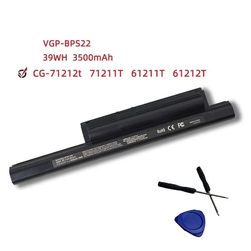 VGP-BPS22 Laptop Battery For Sony VAIO PCG-61211T 61212T 71212T VPC-E1Z1E 10.8V 48Wh