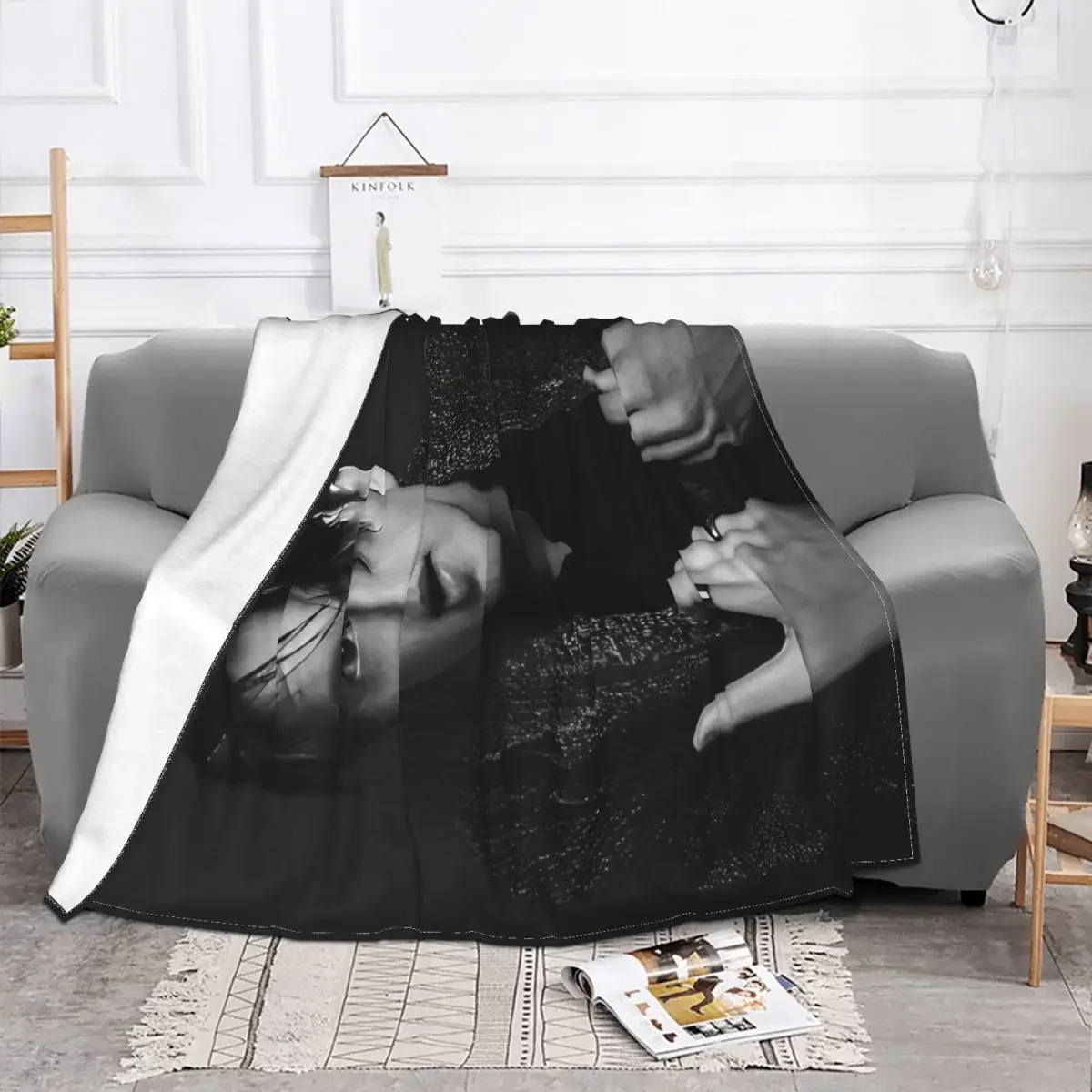 

Kit Connor Baby Blanket Sofa Cover Coral Fleece Winter Vintage Plush Multifunction Soft Throw for Home Bedroom Bedspreads