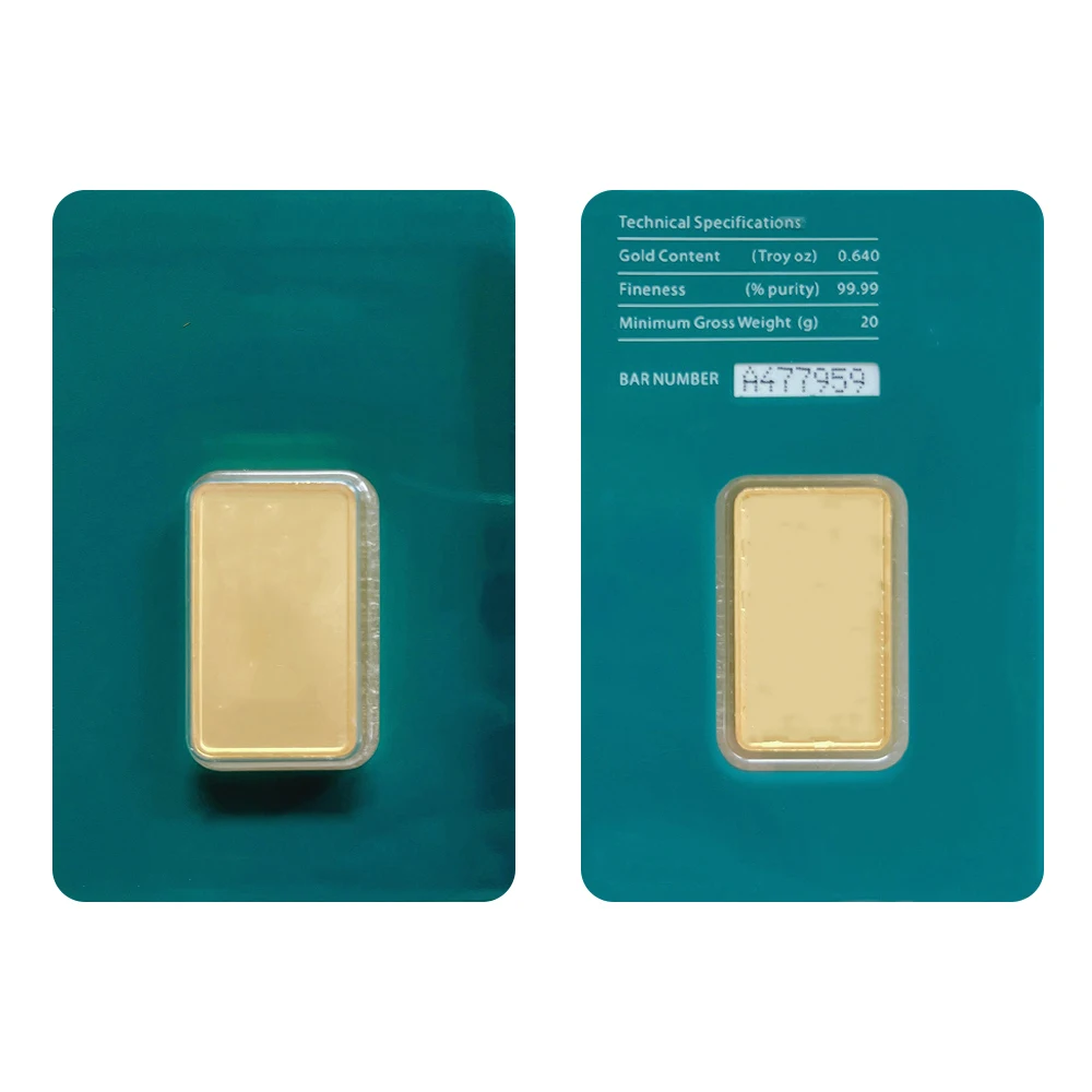 Nieuwe 2026 Paard 1oz Gouden Staafje Verguld Messing Staafjes Niet-Magnetisch Met Rode Zegel Verpakking Ambachten Voor Collectie Cadeau