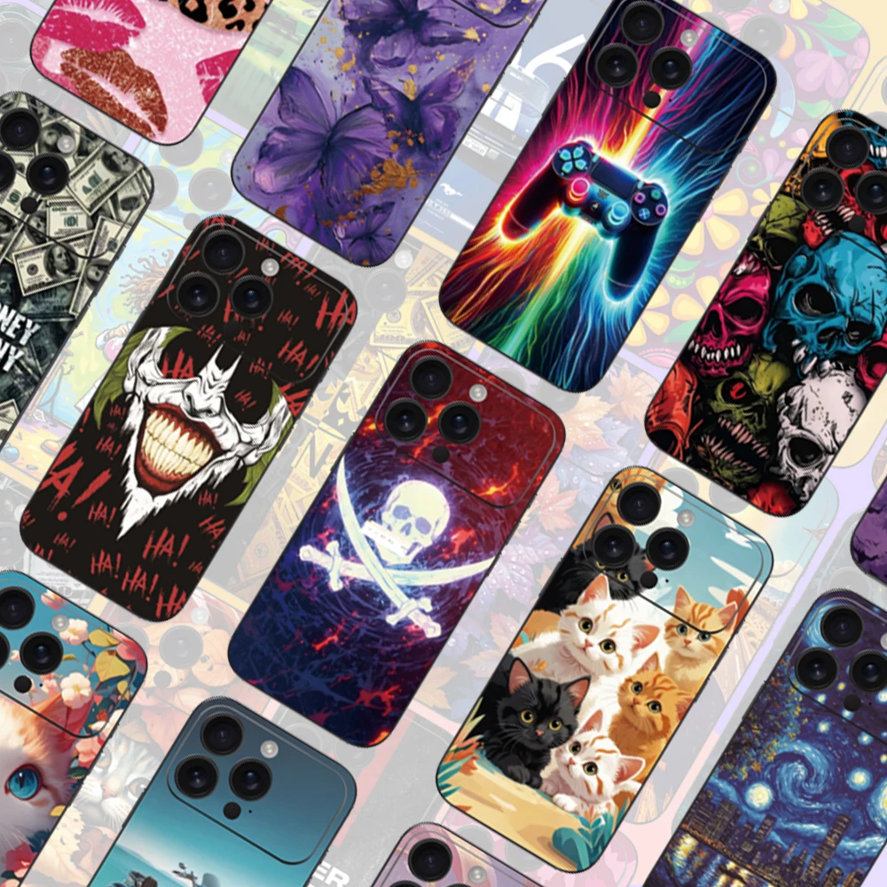 VORMIR 50pcs 190*120mm 3D Laser Embossing Phone Skins Back Stickers Decorative Film for Any Sreen Protector Cutting Machine